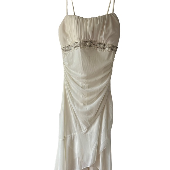 New Ruby Rox White Beaded Sequin Women Juniors Dress Size Small - Picture 1 of 2